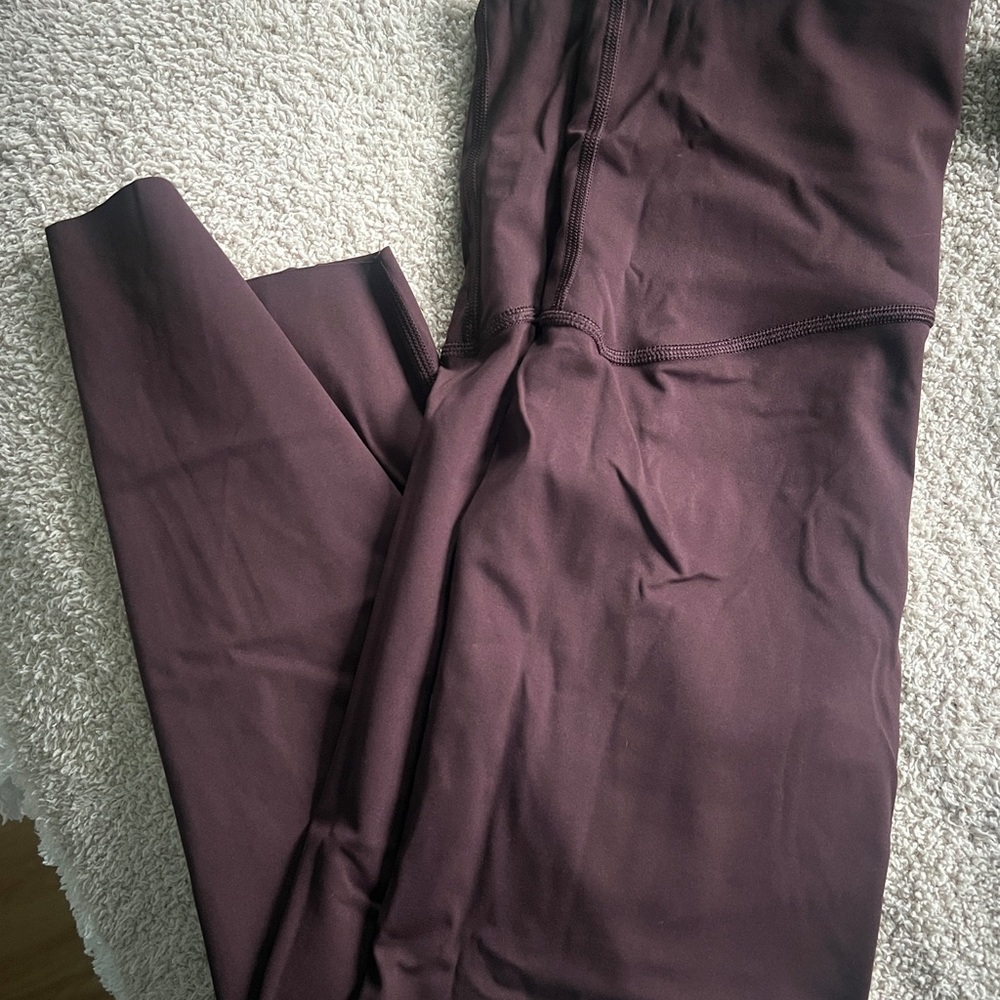 SPANX Rich Burgundy Active Wear Leggings